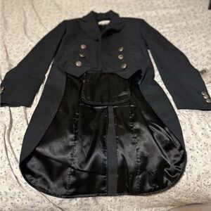 Kids Black Blazer with Silver Buttons